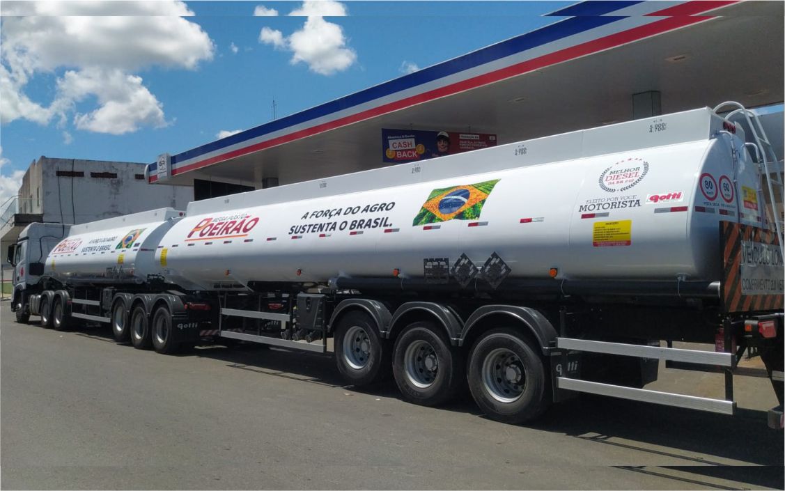 Caminhão Poeirão - Grupo GR - 2 tanques + frente